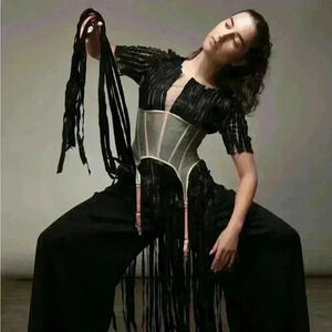 Sheer  Corset Garter Bets by Less Is Amor